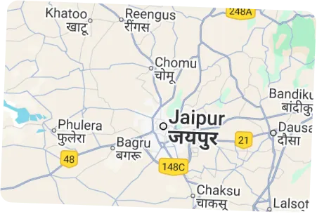 Map showing the venue location